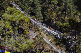 Suspention bridge between Fakding anf Namche bazar